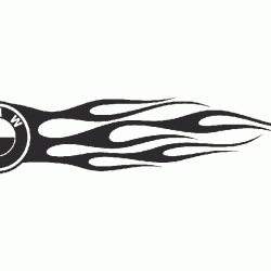 Лого BMW в пламъци Лого BMW в пламъци