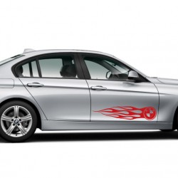 Лого BMW в пламъци Лого BMW в пламъци