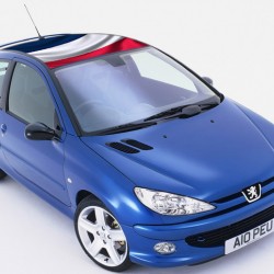 Стикер за таван Френско знаме -  Peugeot 206  Стикер за таван Френско знаме -  Peugeot 206