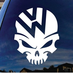 VW стикер с череп VW стикер с череп