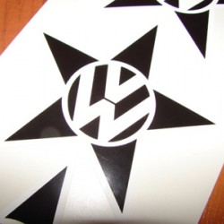 VW лого с звезда и лого VW лого с звезда и лого