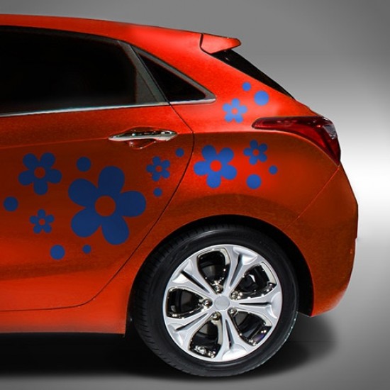 Ретро цветя и точки