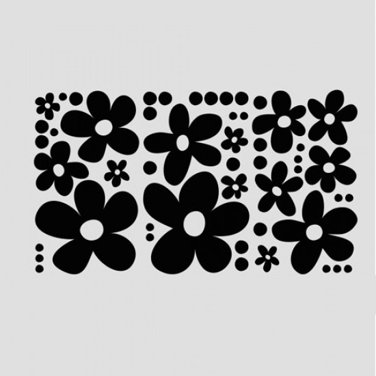 Ретро цветя и точки