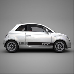 Баркод стикери Fiat 500 Баркод стикери Fiat 500