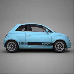 Баркод стикери Fiat 500 Баркод стикери Fiat 500
