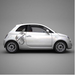 Стикер лого за Fiat 500 Abarth Стикер лого за Fiat 500 Abarth
