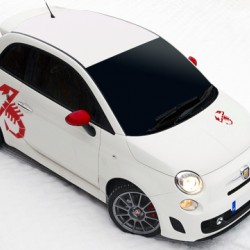 Комплект стикери Fiat 500 Abarth Комплект стикери Fiat 500 Abarth