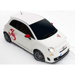 Комплект стикери Fiat 500 Abarth Комплект стикери Fiat 500 Abarth