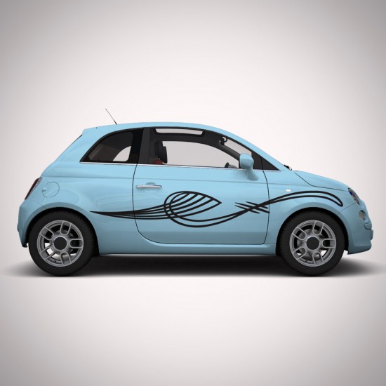 Стикери с абстрактни ленти