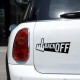 Надпис Back OFF