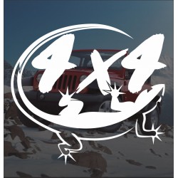 4x4 стикер с гущер