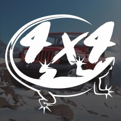 4x4 стикер с гущер