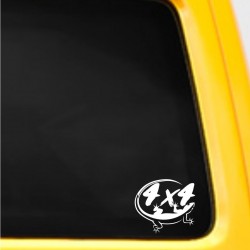 4x4 стикер с гущер