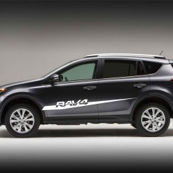Ленти с лого на Toyota RAW4 Ленти с лого на Toyota RAW4