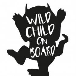 Стикер - Wild child on the board 