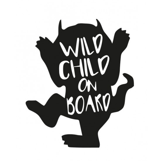 Стикер - Wild child on the board 
